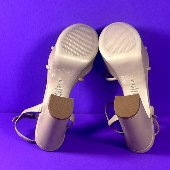 SCHUTZ Kelsie‎ True Beige Leather Platform Sandals Women's Shoe Size 9.5-NEW - Picture 7 of 8